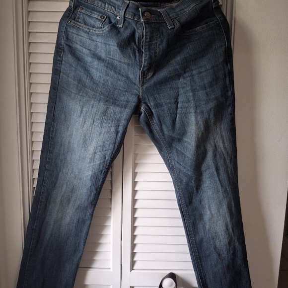 a.n.a Blue Mid-Rise Skinny Jeans - Picture 3 of 4
